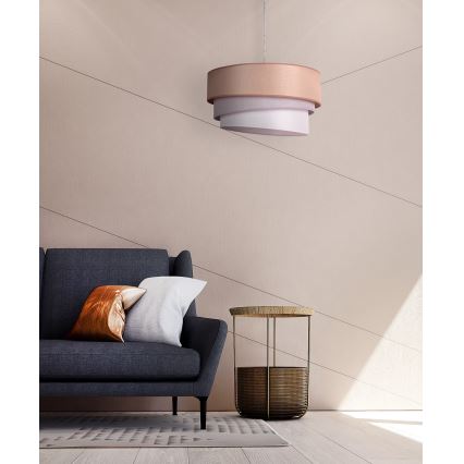 Duolla - Hängeleuchte TRIO 1xE27/40W/230V d 45 cm braun/grau/silbern