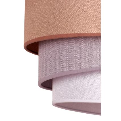 Duolla - Hängeleuchte TRIO 1xE27/40W/230V d 45 cm braun/grau/silbern