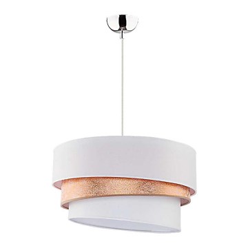 Duolla - Hängeleuchte TRIO 1xE27/40W/230V d 45 cm golden/weiß