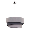 Duolla - Hängeleuchte TRIO 1xE27/40W/230V d 45 cm grau/schwarz