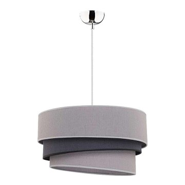 Duolla - Hängeleuchte TRIO 1xE27/40W/230V d 45 cm grau/schwarz