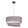 Duolla - Hängeleuchte TRIO 1xE27/40W/230V d 45 cm grau/weiß