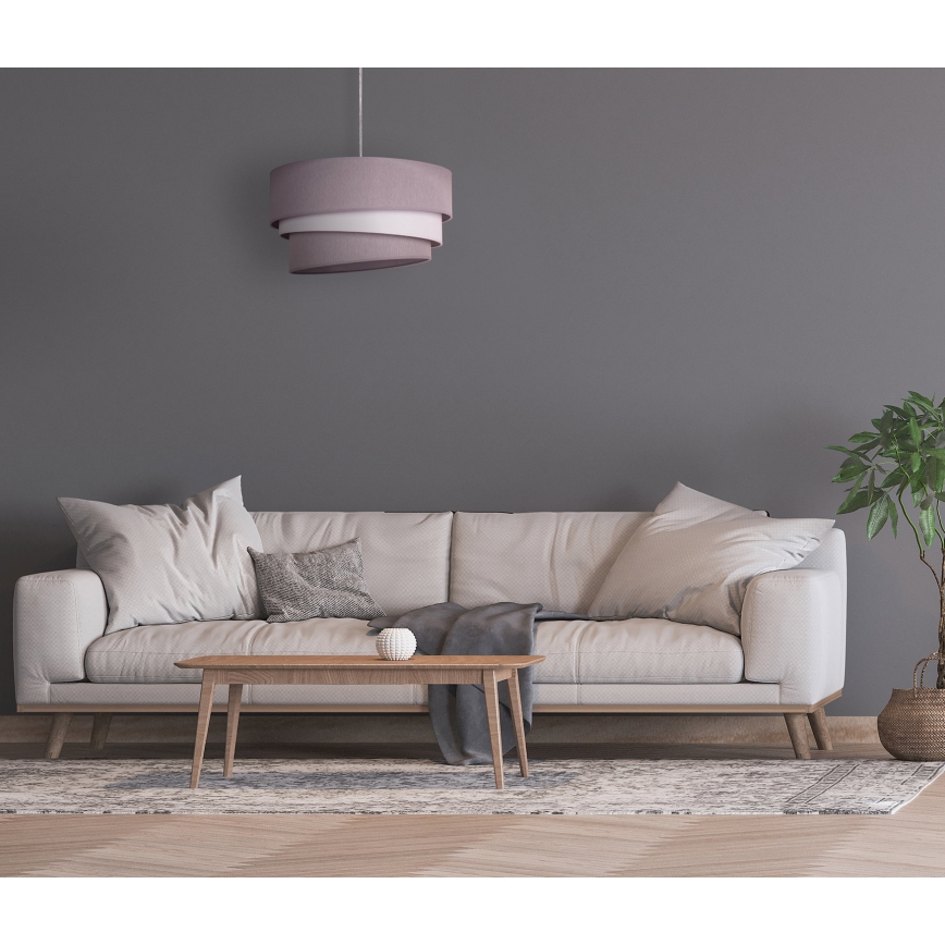 Duolla - Hängeleuchte TRIO 1xE27/40W/230V d 45 cm grau/weiß