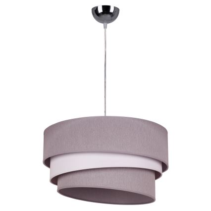 Duolla - Hängeleuchte TRIO 1xE27/40W/230V d 45 cm grau/weiß