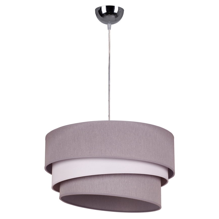 Duolla - Hängeleuchte TRIO 1xE27/40W/230V d 45 cm grau/weiß