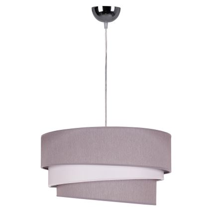 Duolla - Hängeleuchte TRIO 1xE27/40W/230V d 45 cm grau/weiß