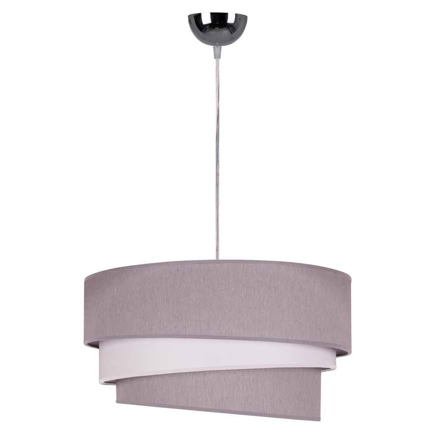 Duolla - Hängeleuchte TRIO 1xE27/40W/230V d 45 cm grau/weiß