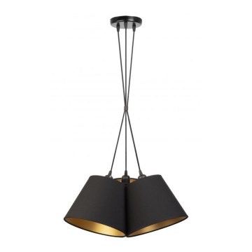 Duolla - Hängeleuchte TWIGGY 3xE27/40W/230V d 45 cm schwarz