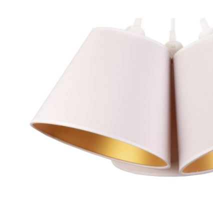 Duolla - Hängeleuchte TWIGGY 3xE27/40W/230V d 60 cm weiß
