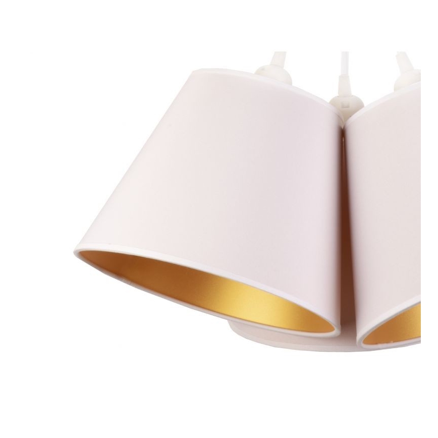 Duolla - Hängeleuchte TWIGGY 3xE27/40W/230V d 60 cm weiß