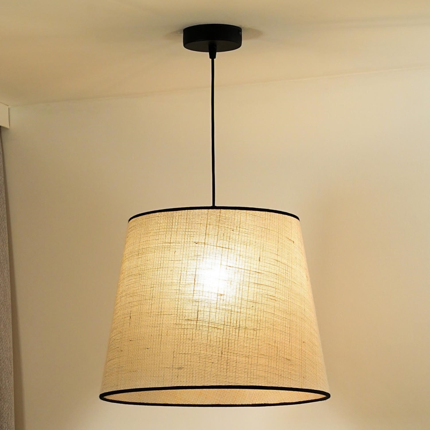 Duolla - Hängeleuchte YUTE 1xE27/15W/230V d 38 cm grau/schwarz