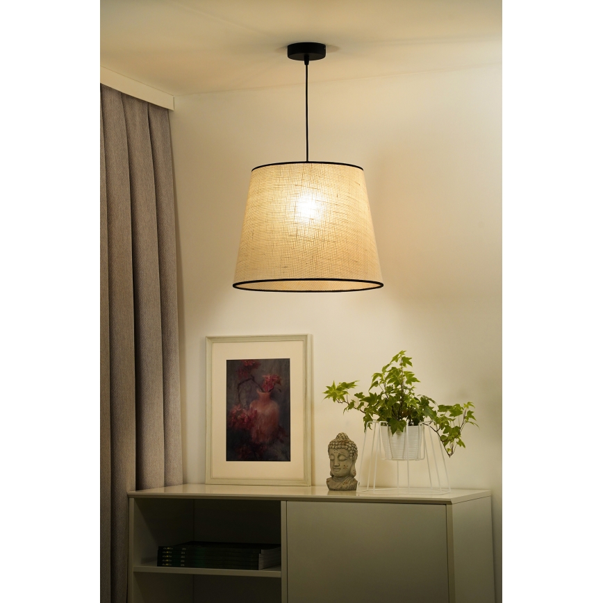 Duolla - Hängeleuchte YUTE 1xE27/15W/230V d 38 cm grau/schwarz