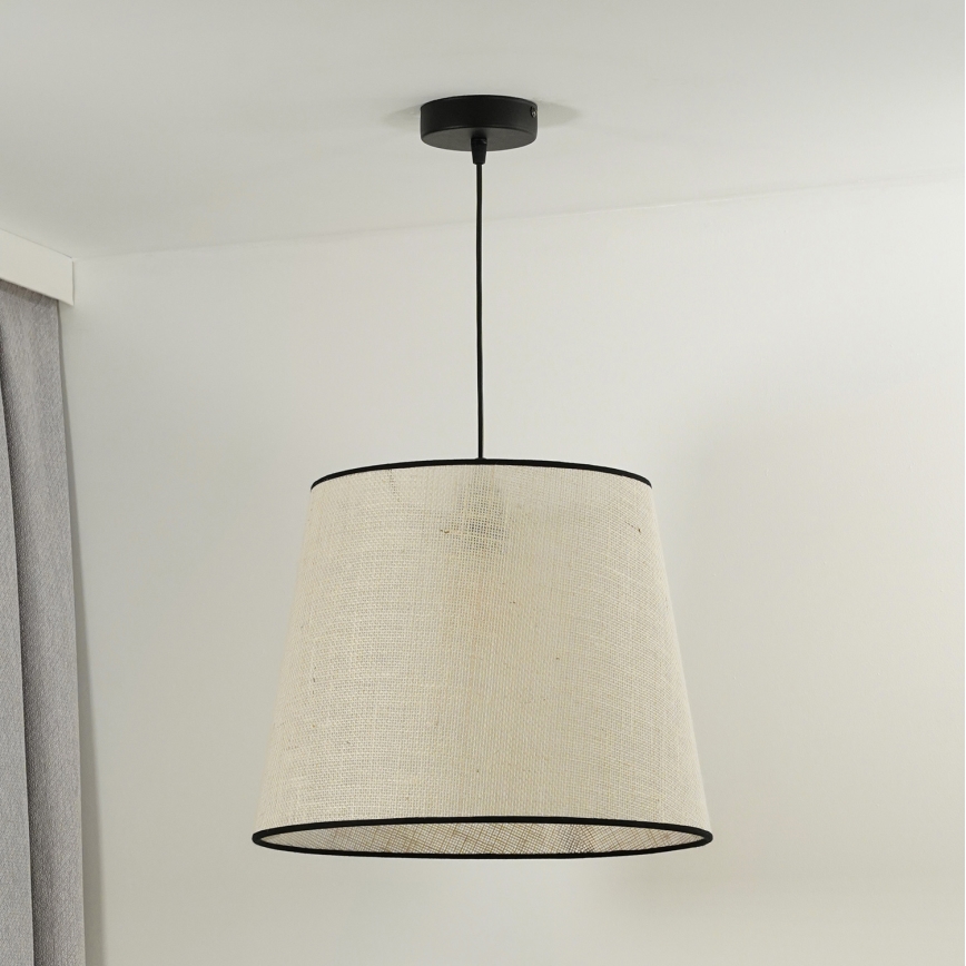 Duolla - Hängeleuchte YUTE 1xE27/15W/230V d 38 cm grau/schwarz