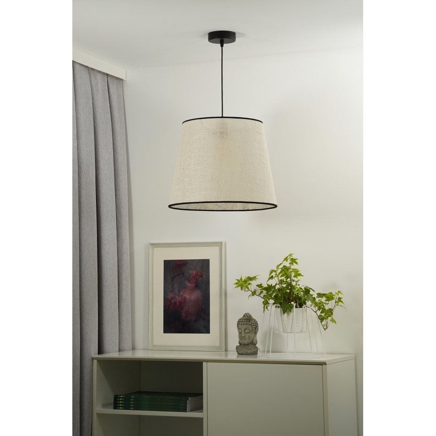 Duolla - Hängeleuchte YUTE 1xE27/15W/230V d 38 cm grau/schwarz