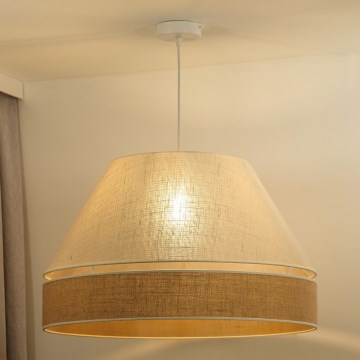 Duolla - Hängeleuchte YUTE AVIGNON 1xE27/15W/230V d 60 cm cremefarben/beige