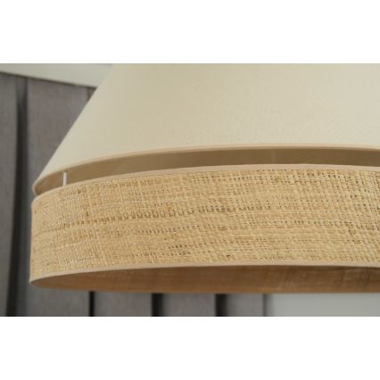 Duolla - Hängeleuchte YUTE AVIGNON 1xE27/15W/230V d 60 cm cremefarben/beige