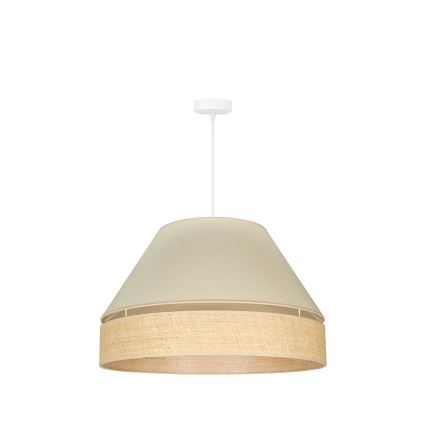 Duolla - Hängeleuchte YUTE AVIGNON 1xE27/15W/230V d 60 cm cremefarben/beige