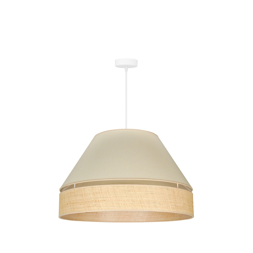 Duolla - Hängeleuchte YUTE AVIGNON 1xE27/15W/230V d 60 cm cremefarben/beige