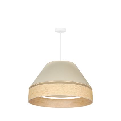 Duolla - Hängeleuchte YUTE AVIGNON 1xE27/15W/230V d 60 cm cremefarben/beige