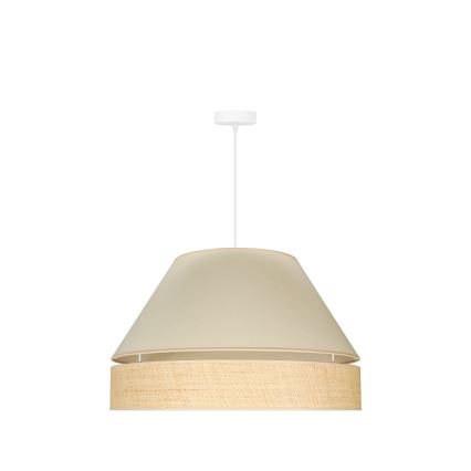 Duolla - Hängeleuchte YUTE AVIGNON 1xE27/15W/230V d 60 cm cremefarben/beige