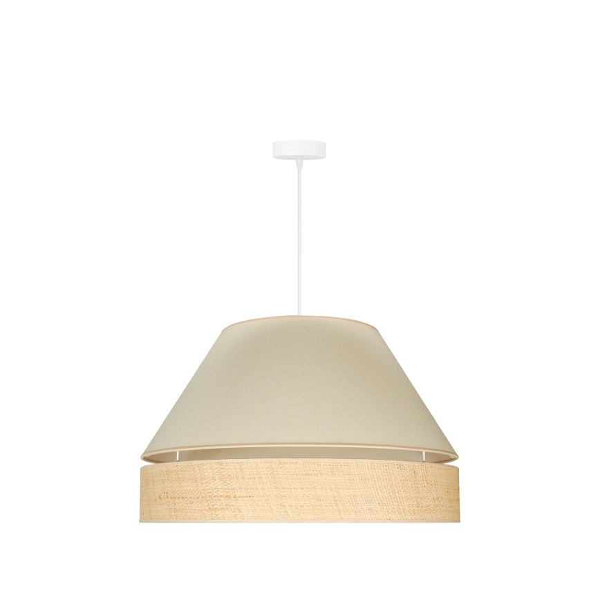 Duolla - Hängeleuchte YUTE AVIGNON 1xE27/15W/230V d 60 cm cremefarben/beige