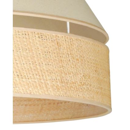 Duolla - Hängeleuchte YUTE AVIGNON 1xE27/15W/230V d 60 cm cremefarben/beige