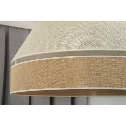 Duolla - Hängeleuchte YUTE AVIGNON 1xE27/15W/230V d 60 cm grau/braun