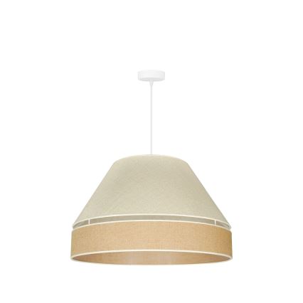 Duolla - Hängeleuchte YUTE AVIGNON 1xE27/15W/230V d 60 cm grau/braun