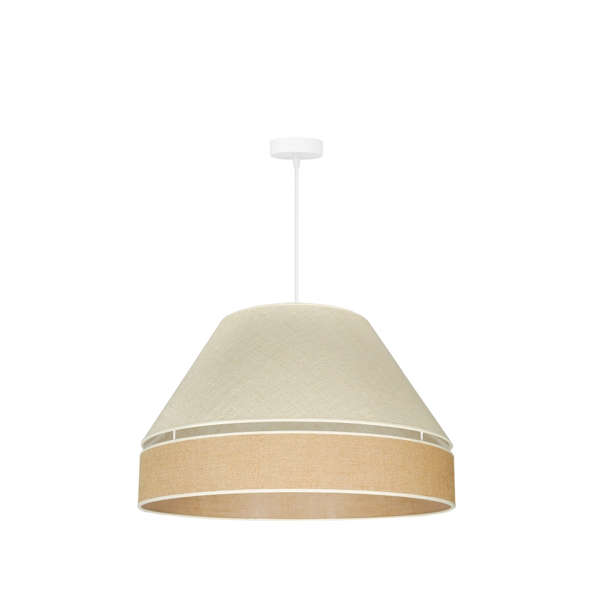Duolla - Hängeleuchte YUTE AVIGNON 1xE27/15W/230V d 60 cm grau/braun