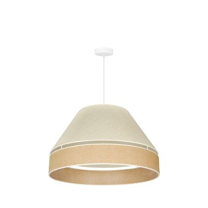 Duolla - Hängeleuchte YUTE AVIGNON 1xE27/15W/230V d 60 cm grau/braun