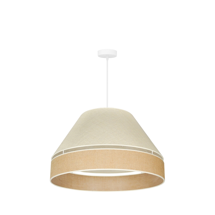 Duolla - Hängeleuchte YUTE AVIGNON 1xE27/15W/230V d 60 cm grau/braun