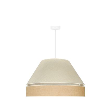 Duolla - Hängeleuchte YUTE AVIGNON 1xE27/15W/230V d 60 cm grau/braun