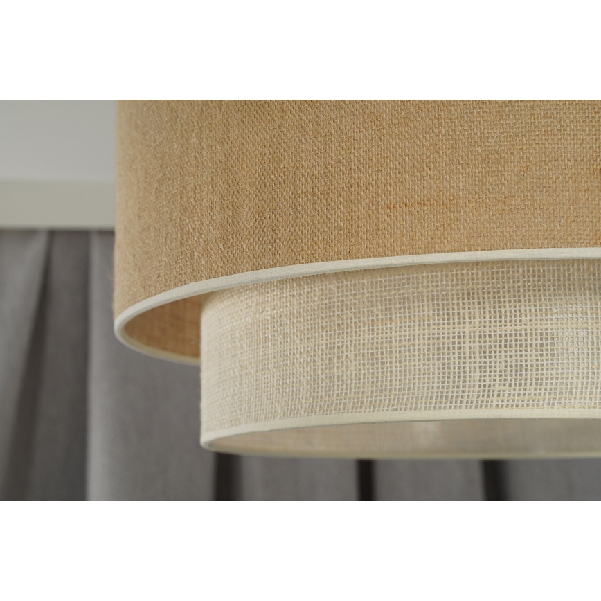 Duolla - Hängeleuchte YUTE BOHO 1xE27/15W/230V d 45 cm braun/cremefarben