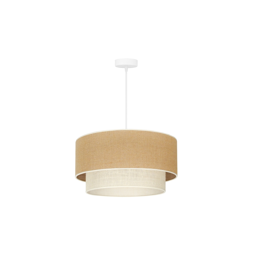 Duolla - Hängeleuchte YUTE BOHO 1xE27/15W/230V d 45 cm braun/cremefarben