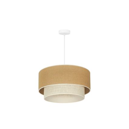 Duolla - Hängeleuchte YUTE BOHO 1xE27/15W/230V d 45 cm braun/cremefarben