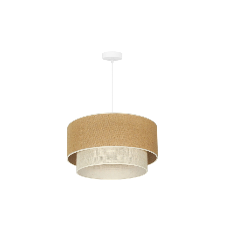 Duolla - Hängeleuchte YUTE BOHO 1xE27/15W/230V d 45 cm braun/cremefarben