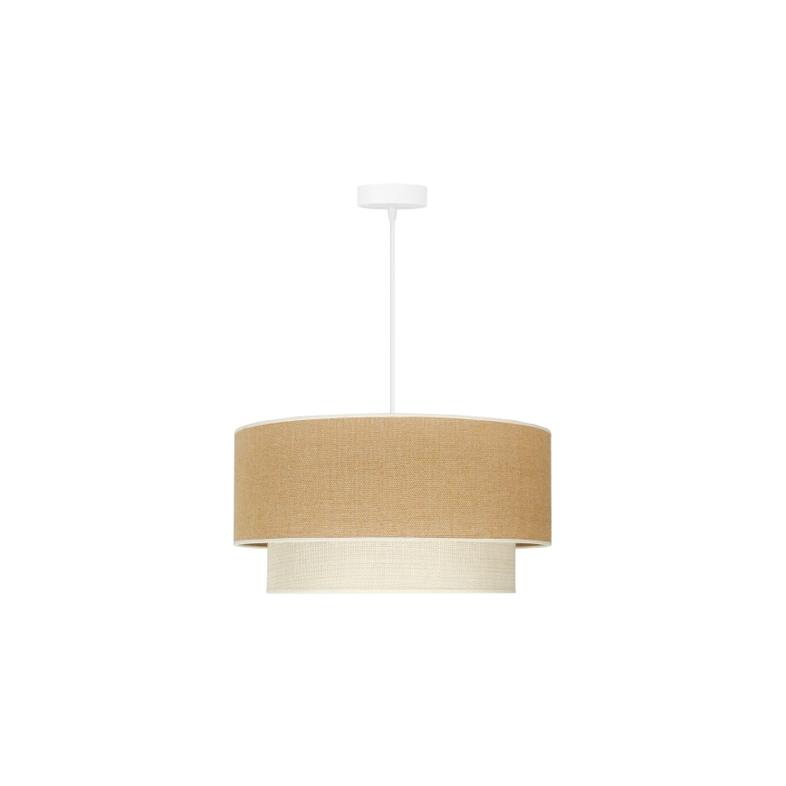Duolla - Hängeleuchte YUTE BOHO 1xE27/15W/230V d 45 cm braun/cremefarben