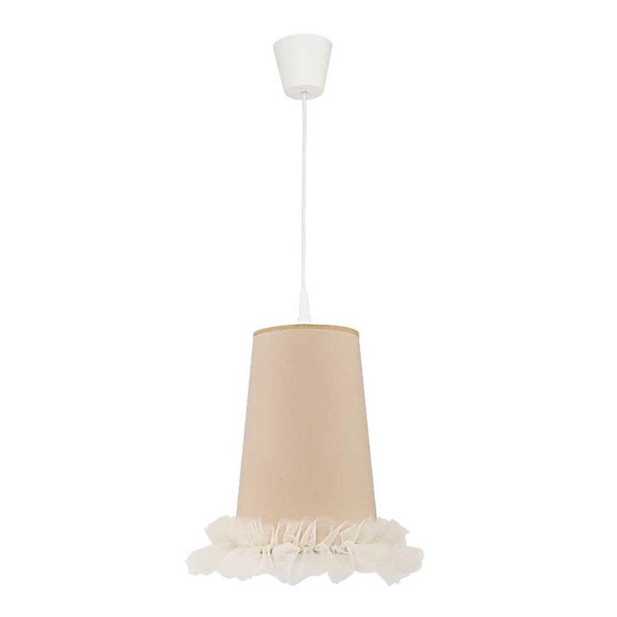 Duolla - Kinder-Hängeleuchte BALLET 1xE27/40W/230V d 21 cm beige