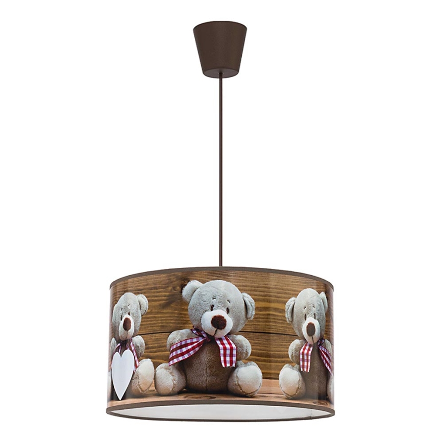 Duolla - Kinder-Hängeleuchte BEARS 1xE27/40W/230V d 35 cm