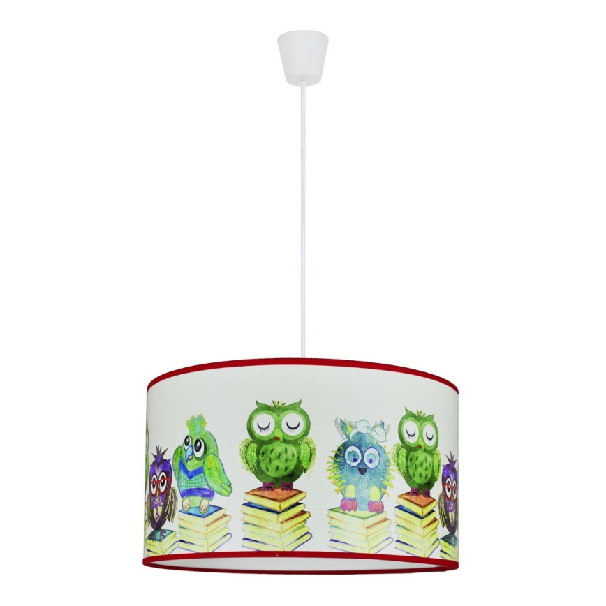 Duolla - Kinder-Hängeleuchte OWL 1xE27/15W/230V d 35 cm
