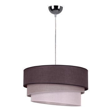 Duolla - Kronleuchter auf der Litze TRIO 1xE27/40W/230V dunkel grau