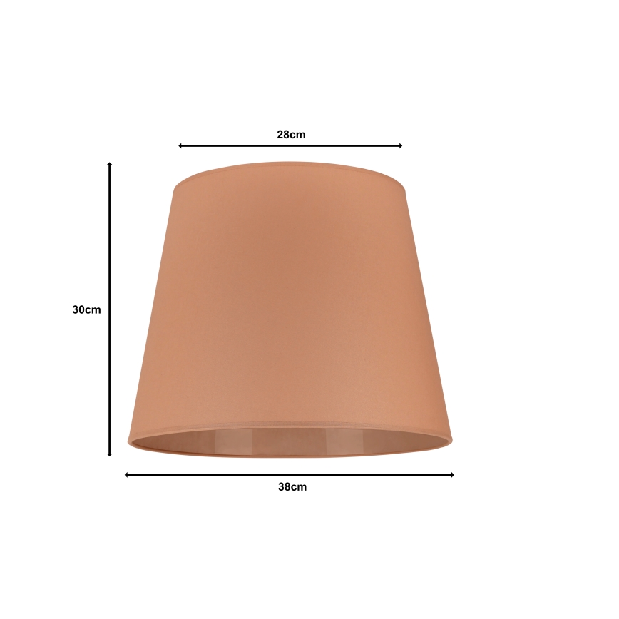 Duolla - Lampenschirm für Stehlampe CLASSIC L E27 Ø 38 cm braun