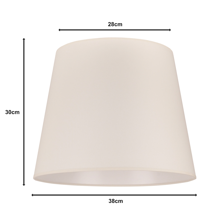 Duolla - Lampenschirm für Stehlampe CLASSIC L E27 Ø 38 cm Creme
