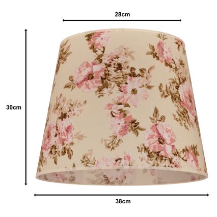 Duolla - Lampenschirm für Kronleuchter CLASSIC L E27 Ø 38 cm Rose