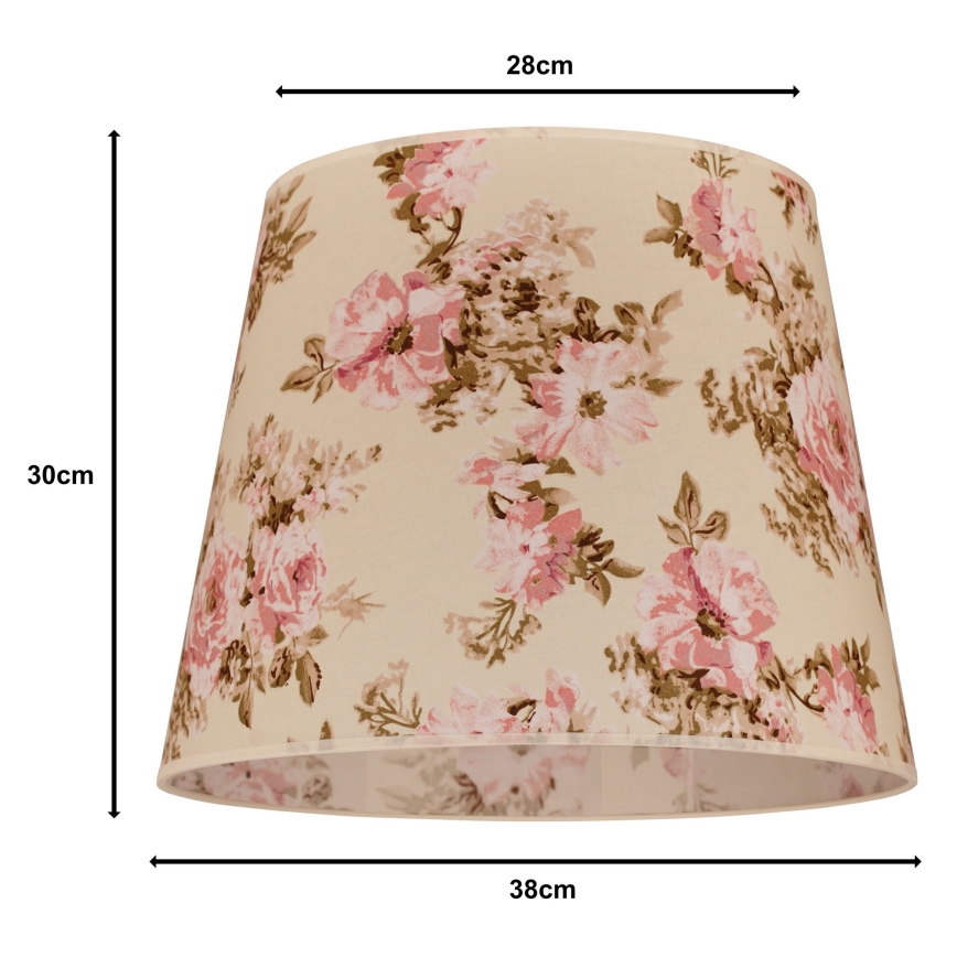 Duolla - Lampenschirm für Kronleuchter CLASSIC L E27 Ø 38 cm Rose