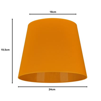 Duolla - Lampenschirm für Tischlampe CLASSIC M E27 Ø 24 cm gelb