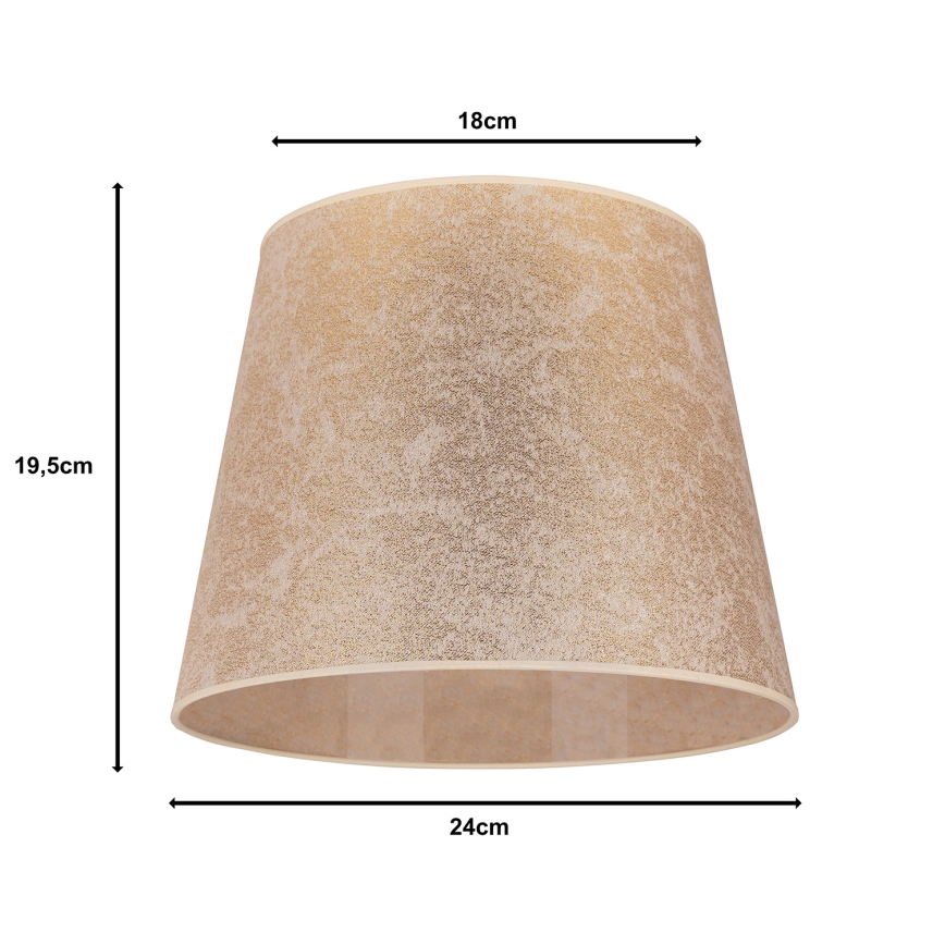 Duolla - Lampenschirm für Tischlampe CLASSIC M E27 Ø 24 cm gold