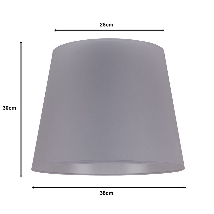 Duolla - Lampenschirm für Stehleuchte CLASSIC L E27 d 38 cm grau