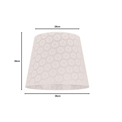 Duolla - Lampenschirm für Stehleuchte CLASSIC L E27 d 38 cm weiß