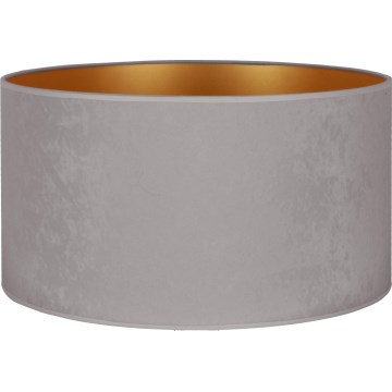 Duolla - Lampenschirm für Stehleuchte VELVET E27 d 35 cm grau/golden